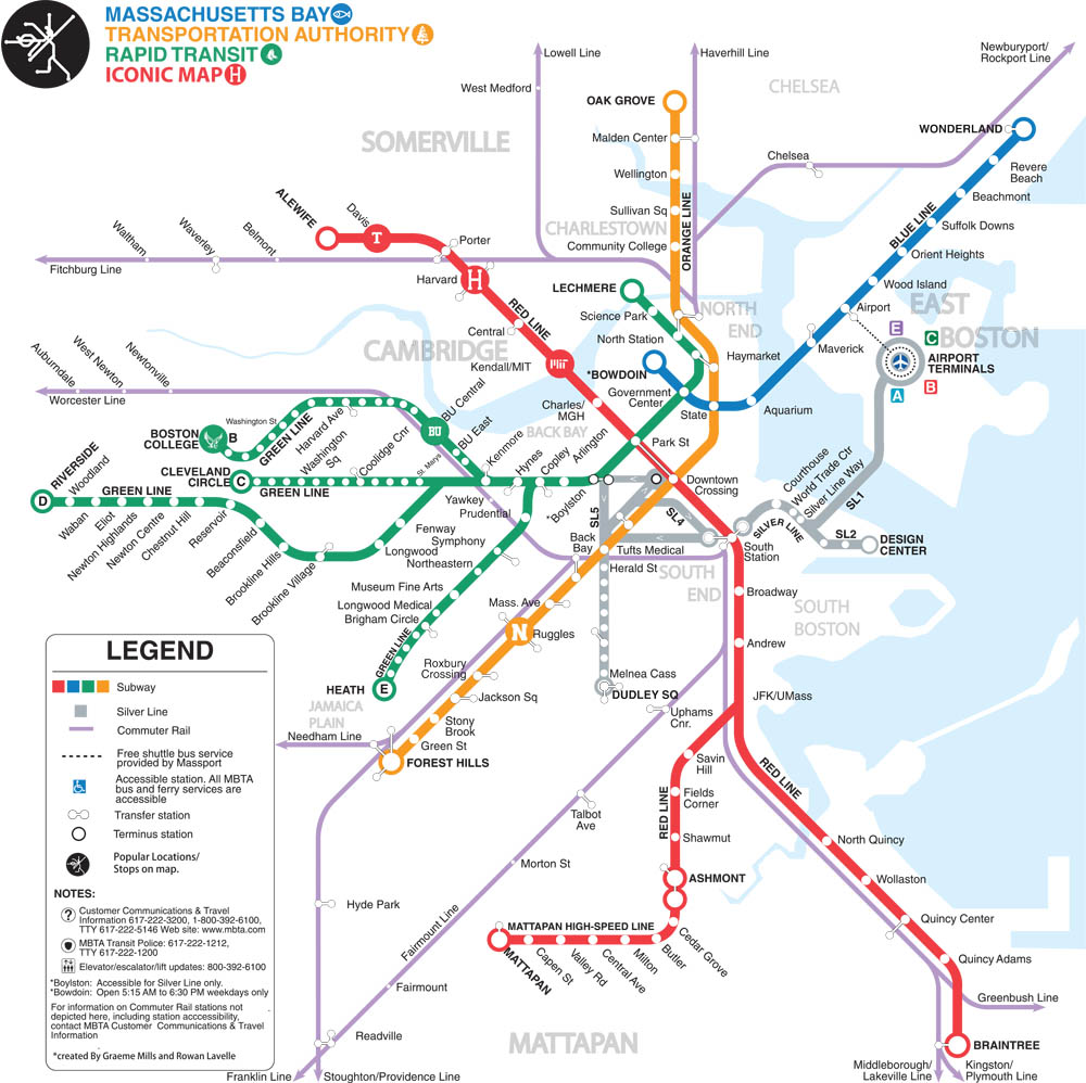 MBTA map